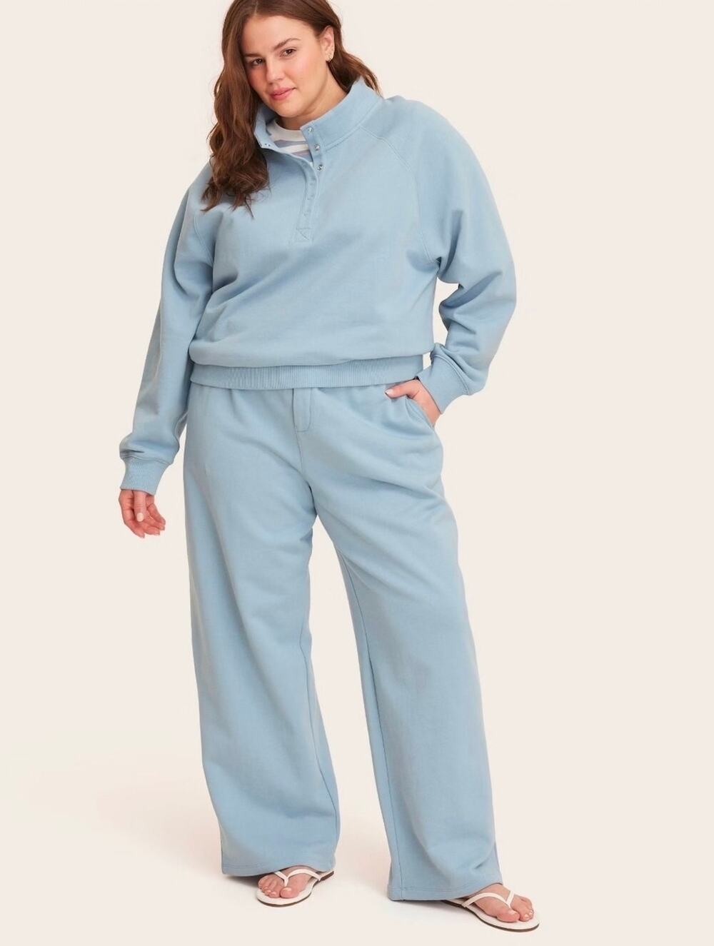 PARKE x Target High-Rise Baby Blue Boxer Sweatpants Sz. 2X